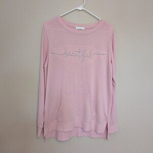 C. Wonder Beautiful pink sweatshirt lightweight pullover Large